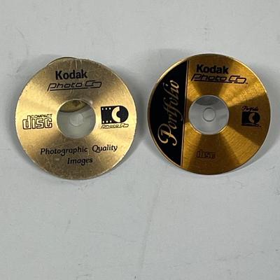 Vintage Kodak Logo Label CD-Style Pins - Advertising