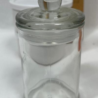 Saint Benoit Yogurt ceramic jar crock peach & white plus 3 other containers