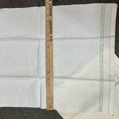 4 Vintage and embroidered Flour sack towels