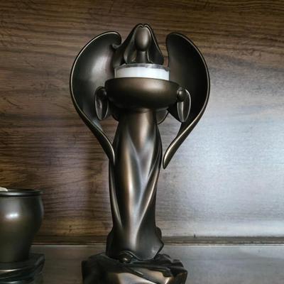 PartyLite Bronze Resin Nativity & Angel