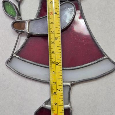 Stained Glass Girl with a Flower