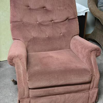 LANE Dark Rose Color Recliner