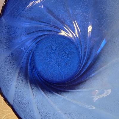 Cobalt Blue Glass Bowls and Candleholders