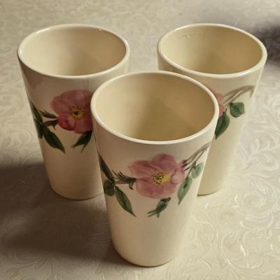 Franciscan Desert Rose China Pitcher and Tall Drinking Cups