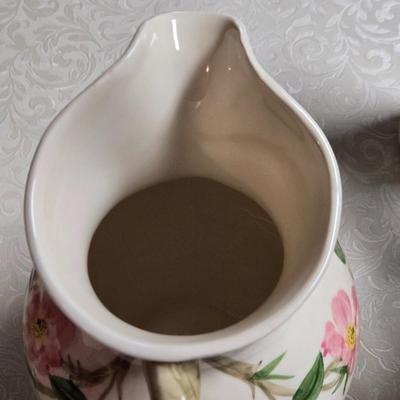 Franciscan Desert Rose China Pitcher and Tall Drinking Cups