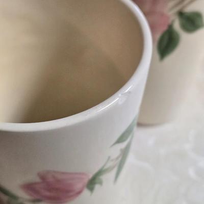 Franciscan Desert Rose China Pitcher and Tall Drinking Cups
