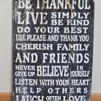 Be Thankful Deco
