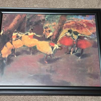 Framed Degas Print