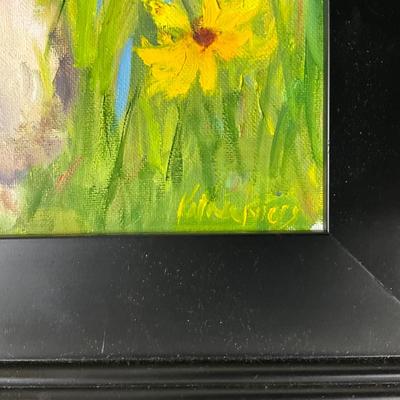 050 Original Acrylic Bunny Painting by Kathie Rogers 2021