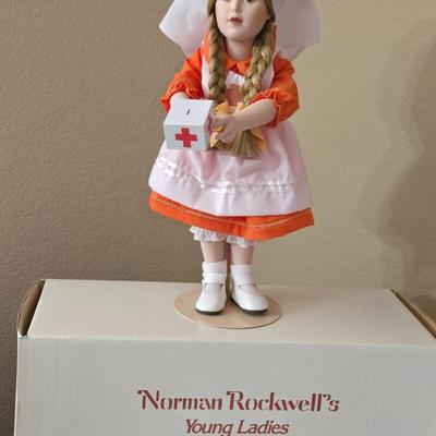 Norman Rockwell Doll & Dog