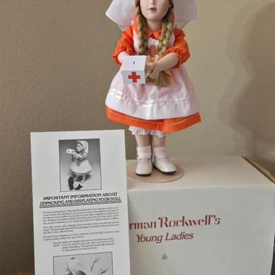 Norman Rockwell Doll & Dog