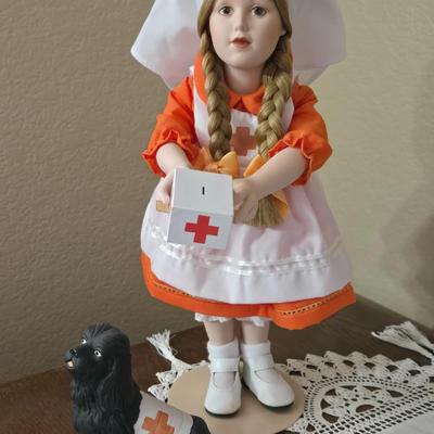 Norman Rockwell Doll & Dog