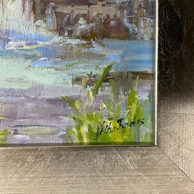 054 Original Acrylic Painting "Waiting" by Kathie Rogers