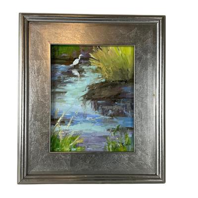 054 Original Acrylic Painting "Waiting" by Kathie Rogers