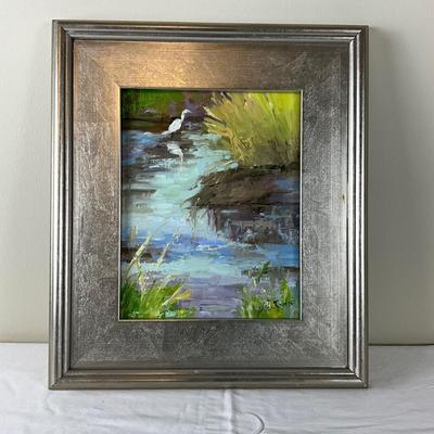054 Original Acrylic Painting "Waiting" by Kathie Rogers