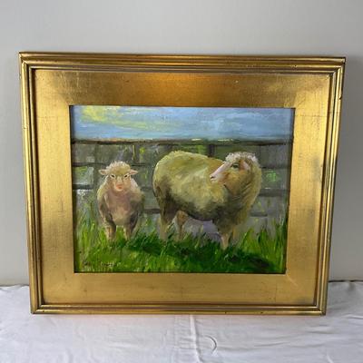 055 Original Painting "Momma & Babe" by Kathie Rogers