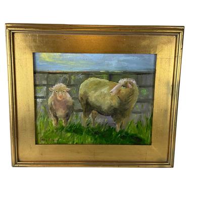 055 Original Painting "Momma & Babe" by Kathie Rogers