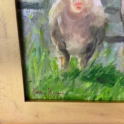 055 Original Painting "Momma & Babe" by Kathie Rogers
