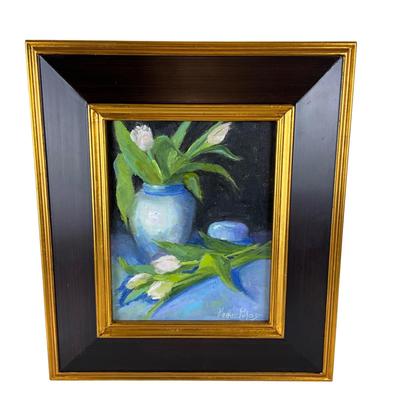 60 Original Acrylic Painting of Still Life Tulips by Kathie Rogers