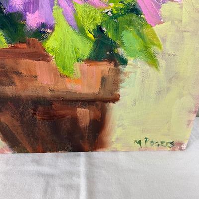 65 Original Painting "Purple Shastas" by Kathie Rogers