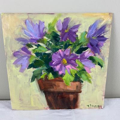 65 Original Painting "Purple Shastas" by Kathie Rogers