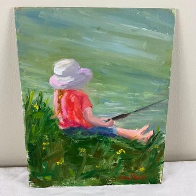 66 Original Oil Painting "The Country Life by Kathie Rogers