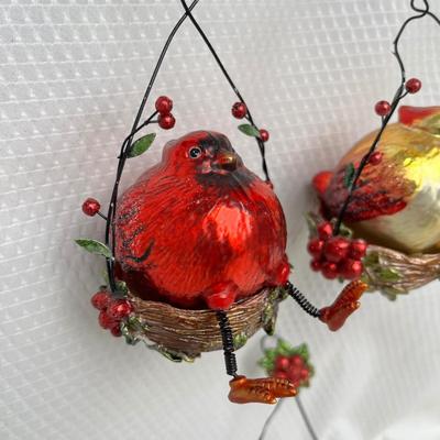 Lot 338 Bird ornaments