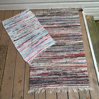 607 Pair of Scandinavian Made Rag Rugs/Door mats