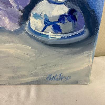76 Original Oil Painting of Still Life Hydrangeas by Kathie Rogers