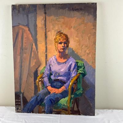 77 Original Oil Painting "Resting" by Weaver