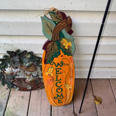 611 Iron Harden Shepherds Hook& Fall Decor