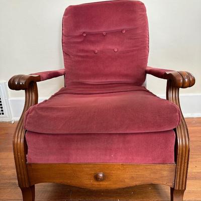 Vintage Morris Style Recliner Chair and Recliner (See Details)