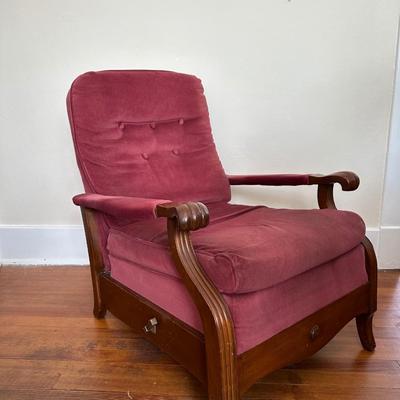 Vintage Morris Style Recliner Chair and Recliner (See Details)