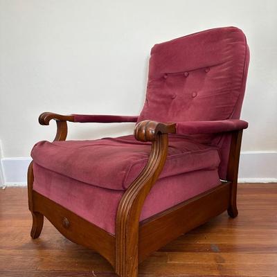 Vintage Morris Style Recliner Chair and Recliner (See Details)