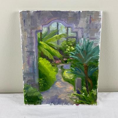 91 Original Acrylic Tropical Gardens Painting by Kathie Rogers