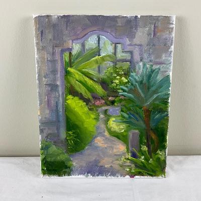 91 Original Acrylic Tropical Gardens Painting by Kathie Rogers