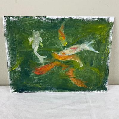 98 Original Painting of Koi Fish by Kathie Rogers