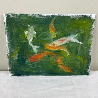 98 Original Painting of Koi Fish by Kathie Rogers