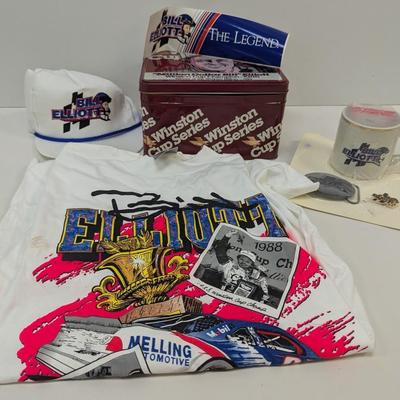 NASCAR Winston Cup Series Collectors Tin - Million Dollar Bill Elliot Collectible - Opened