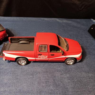 DODGE RAM 1500 COCA-COLA DIE-CAST TRUCK & PLASTIC TRUCK