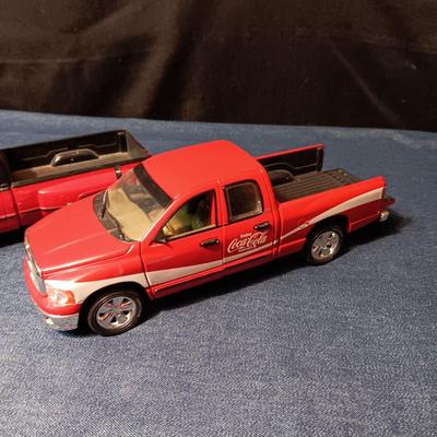 DODGE RAM 1500 COCA-COLA DIE-CAST TRUCK & PLASTIC TRUCK