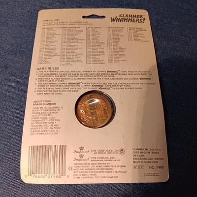 3 NEW 1994 SUPER PRO BRASS SLAMMER & 4 FLASH CAPS