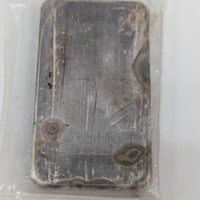 Sunshine Mining Vintage Silver Bar, 10 Troy Ounces, Fine Silver, .999