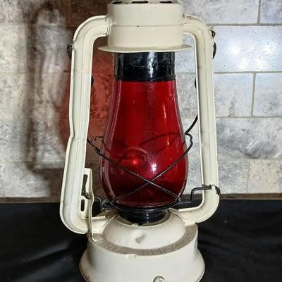 Dietz No. 2 Blizzard lantern with red globe
