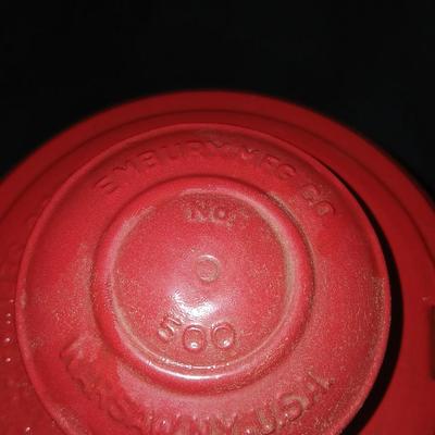 Red lantern marked Warsaw N.Y. U.S.A. Embury MFG. CO. No 500 lantern Stolen from Public Service Co. Colo.