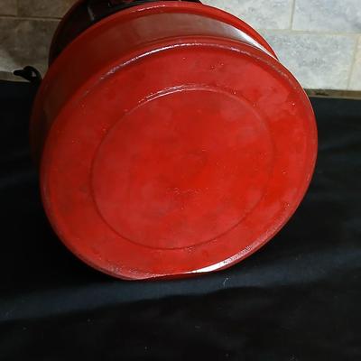 Red lantern marked Warsaw N.Y. U.S.A. Embury MFG. CO. No 500 lantern Stolen from Public Service Co. Colo.
