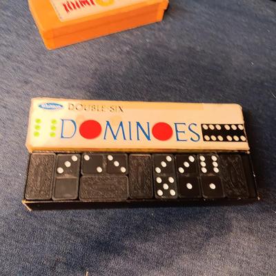 2 BOXES OF WOODEN DOMINOES