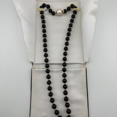Black Onyx Necklace (See Details)