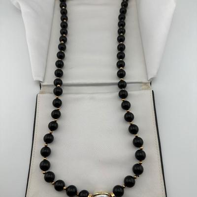 Black Onyx Necklace (See Details)