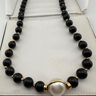 Black Onyx Necklace (See Details)